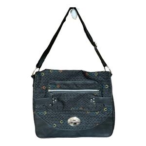 Coogi Allover Signature Print Laptop Bag